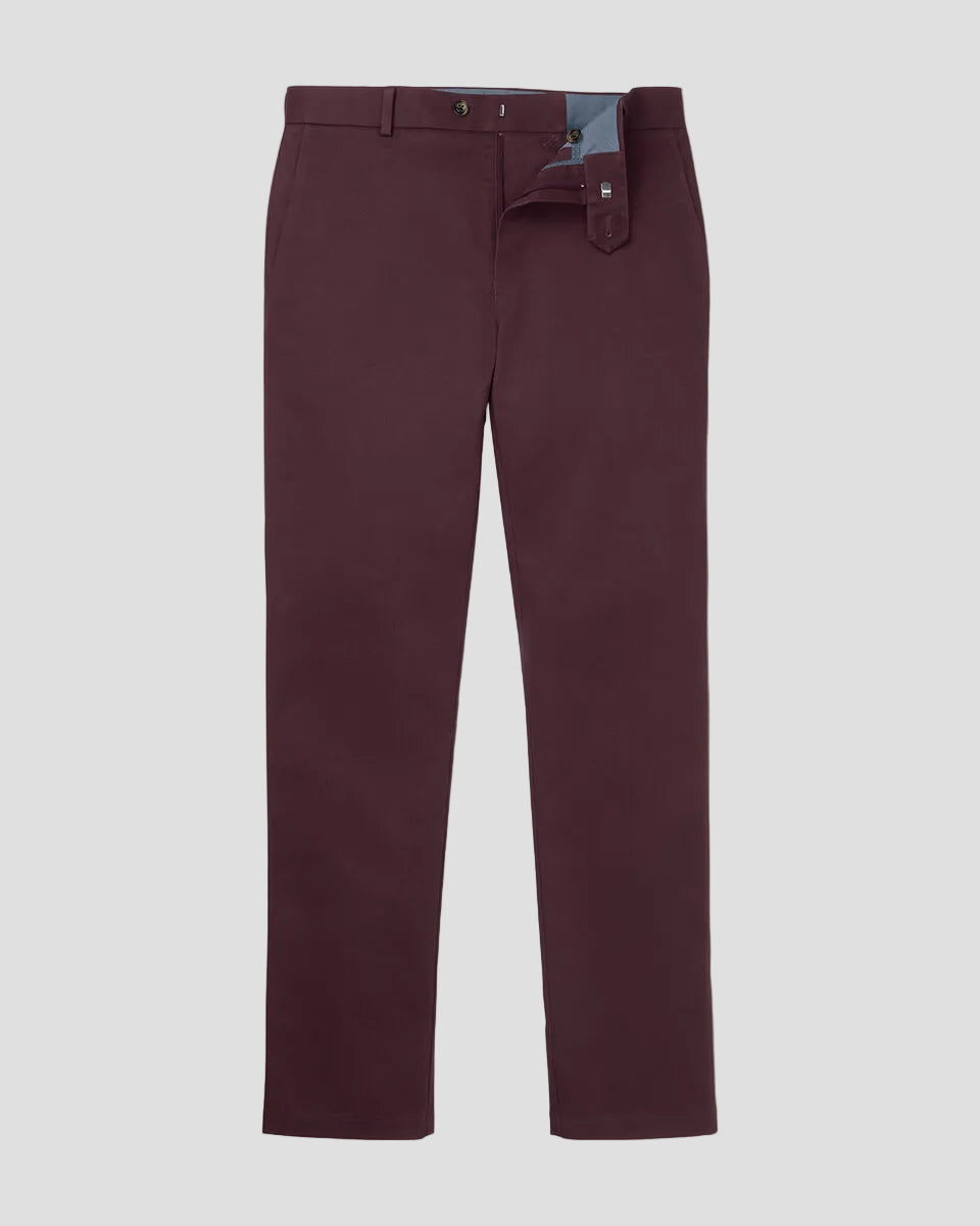 Charles Tyrwhitt Ultimate Non-Iron Chinos - Burgundy