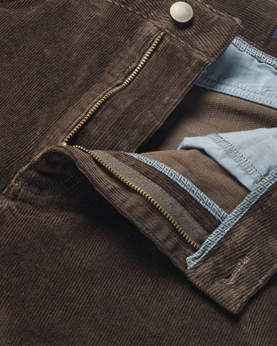 Charles Tyrwhitt Corduroy 5 Pocket Trousers - Chocolate Brown