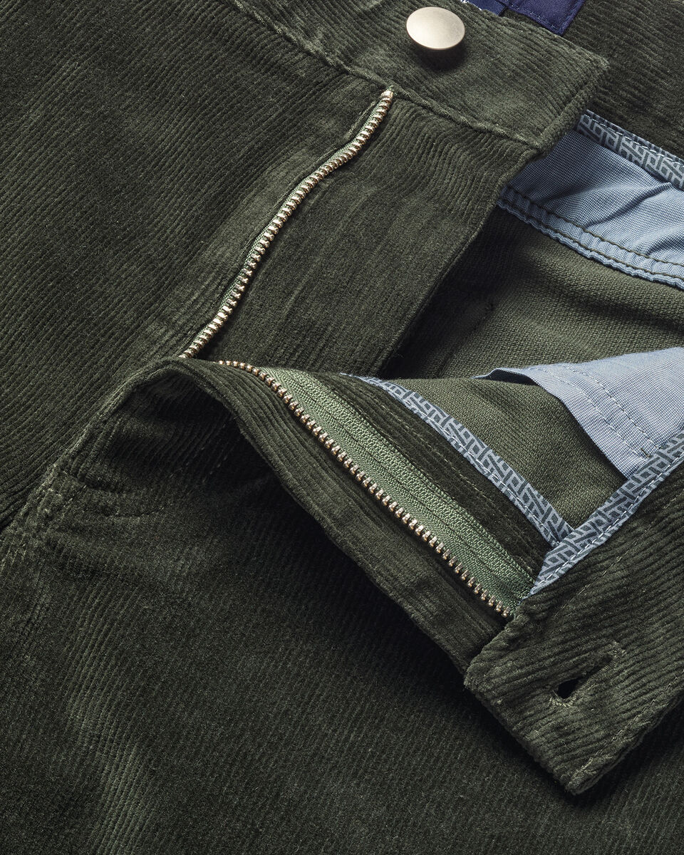Charles Tyrwhitt Corduroy 5 Pocket Trousers - Forest Green