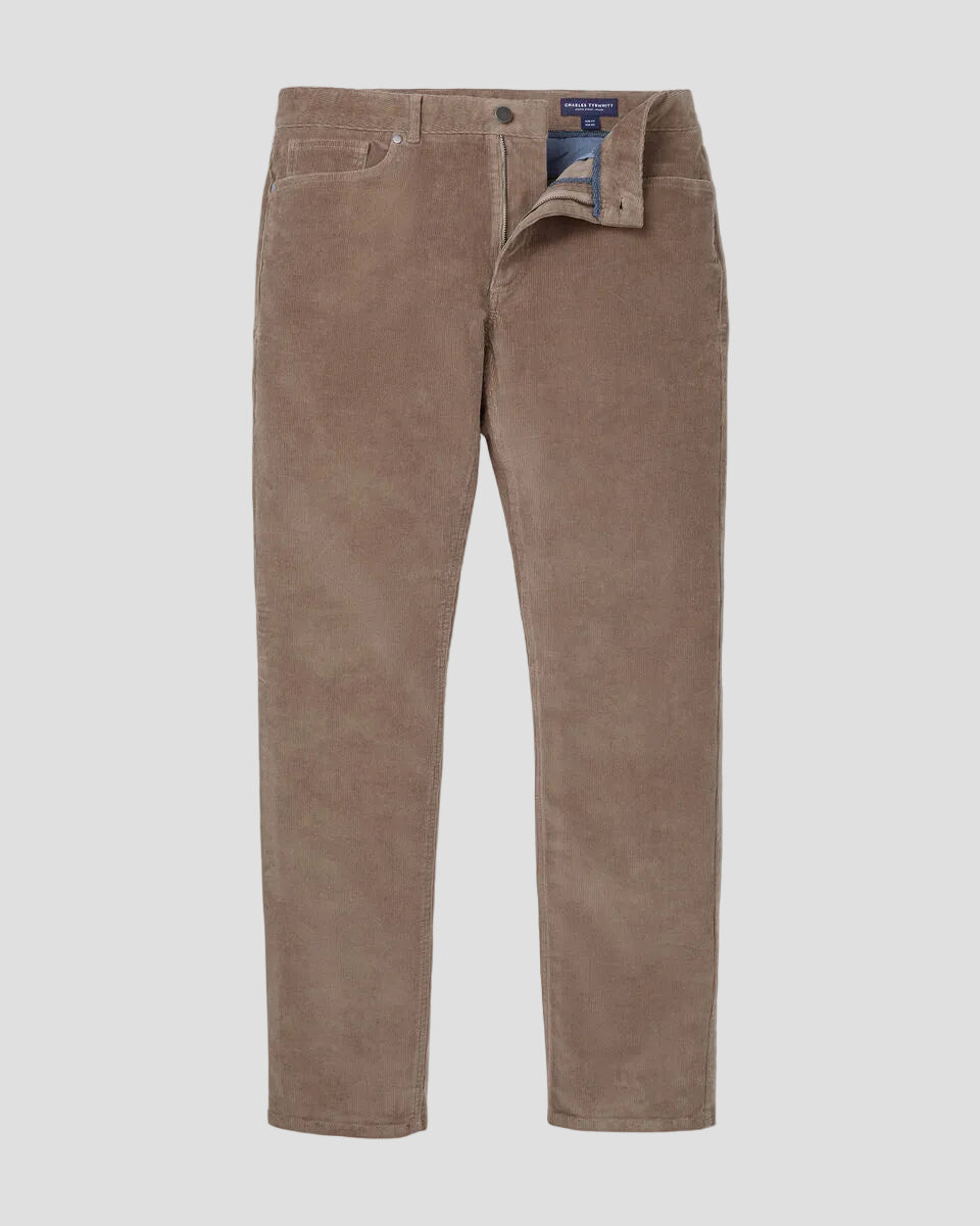 Charles Tyrwhitt Corduroy 5 Pocket Trousers - Mocha