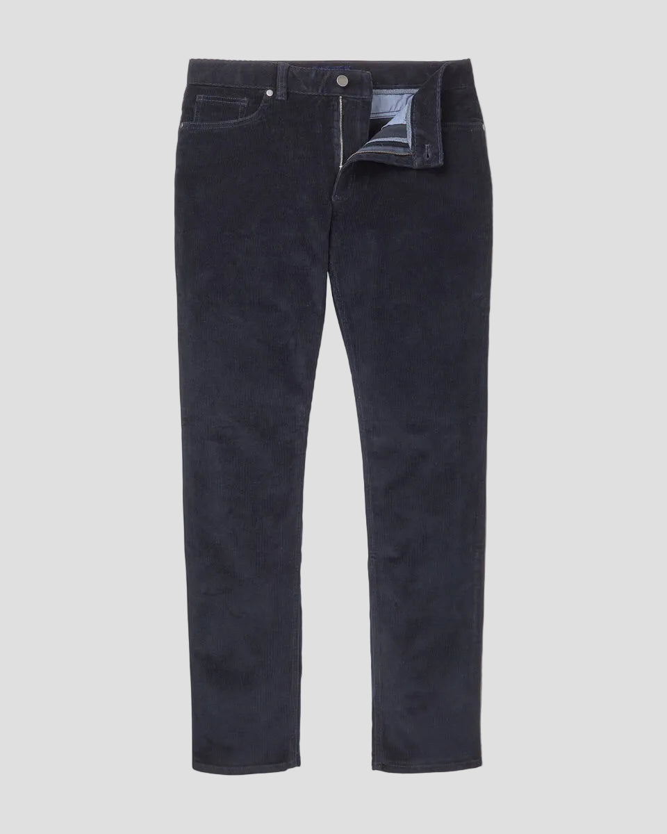 Charles Tyrwhitt Corduroy 5 Pocket Trousers - Navy