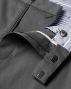 Charles Tyrwhitt Smart Texture Trousers - Charcoal