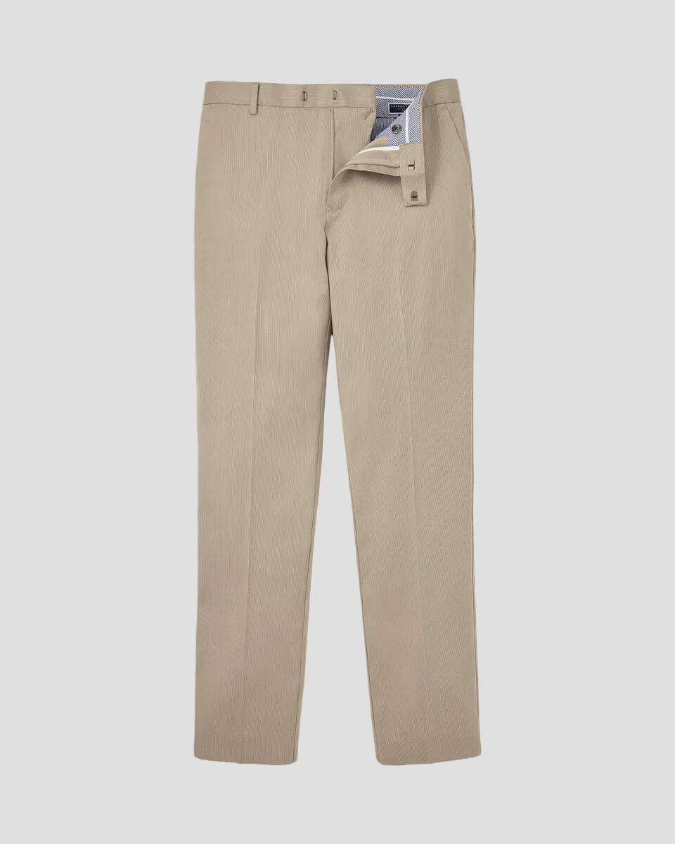 Charles Tyrwhitt Smart Texture Trousers - Limestone
