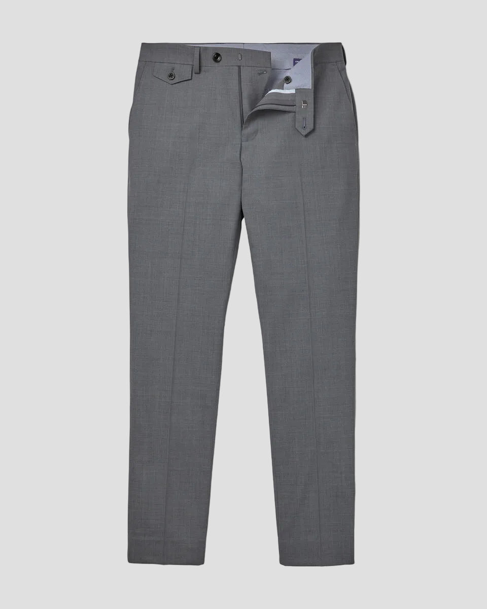 Charles Tyrwhitt Wool Stretch Trousers - Grey
