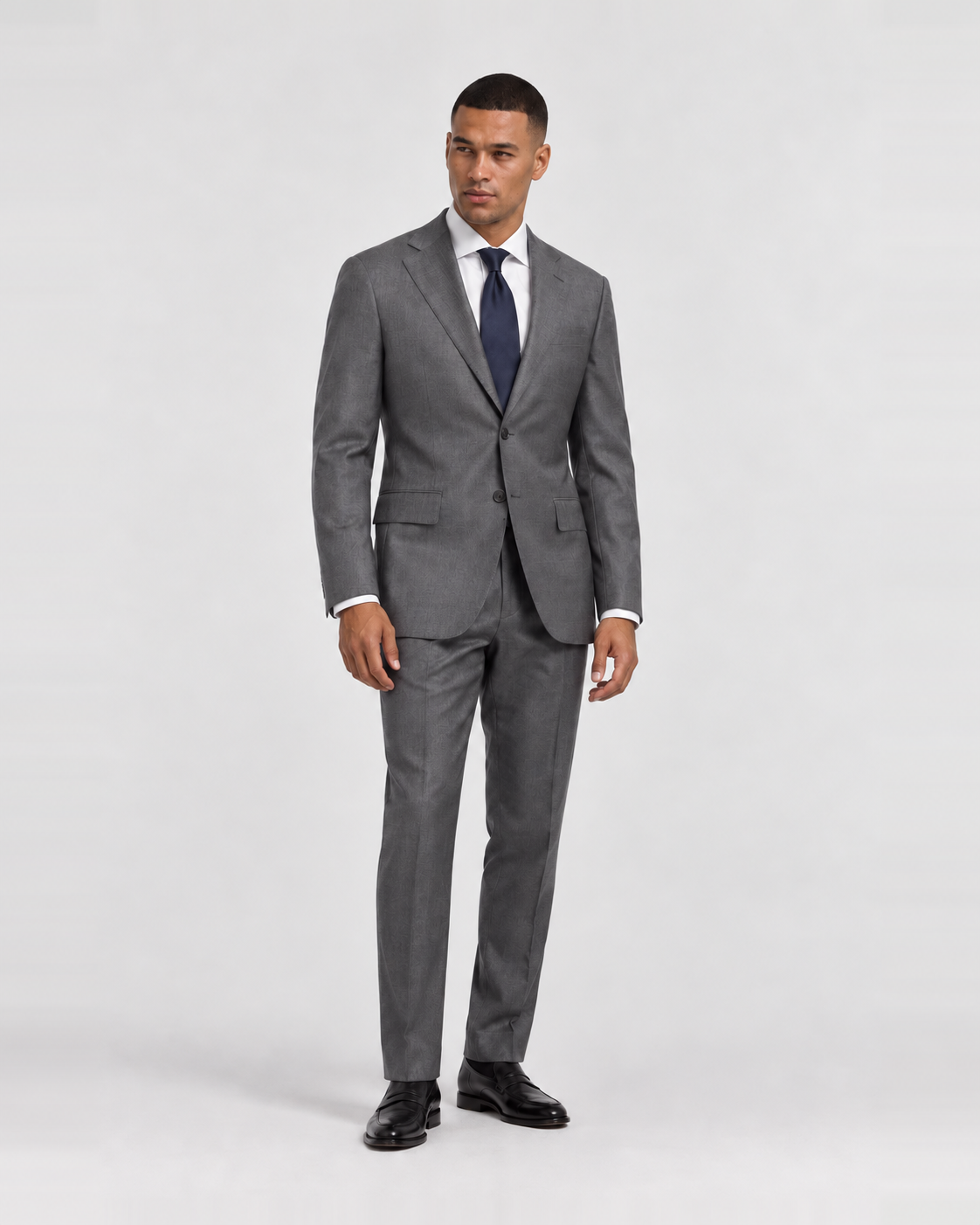 Hawes & Curtis Tailored Fit Grey Crosshatch 1913 Suit