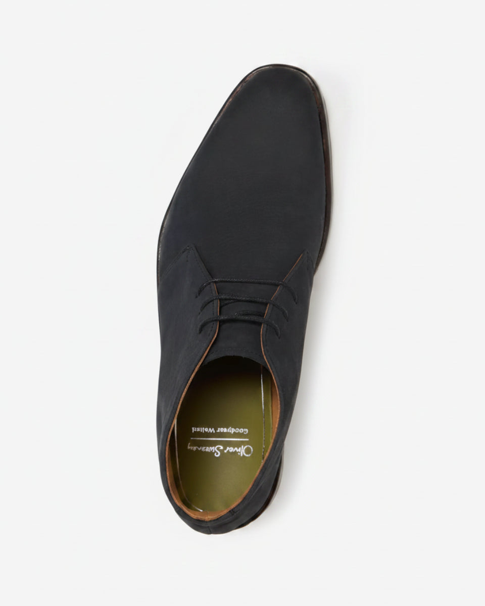 Oliver Sweeney Oiled Suede Chukka Boots – Black