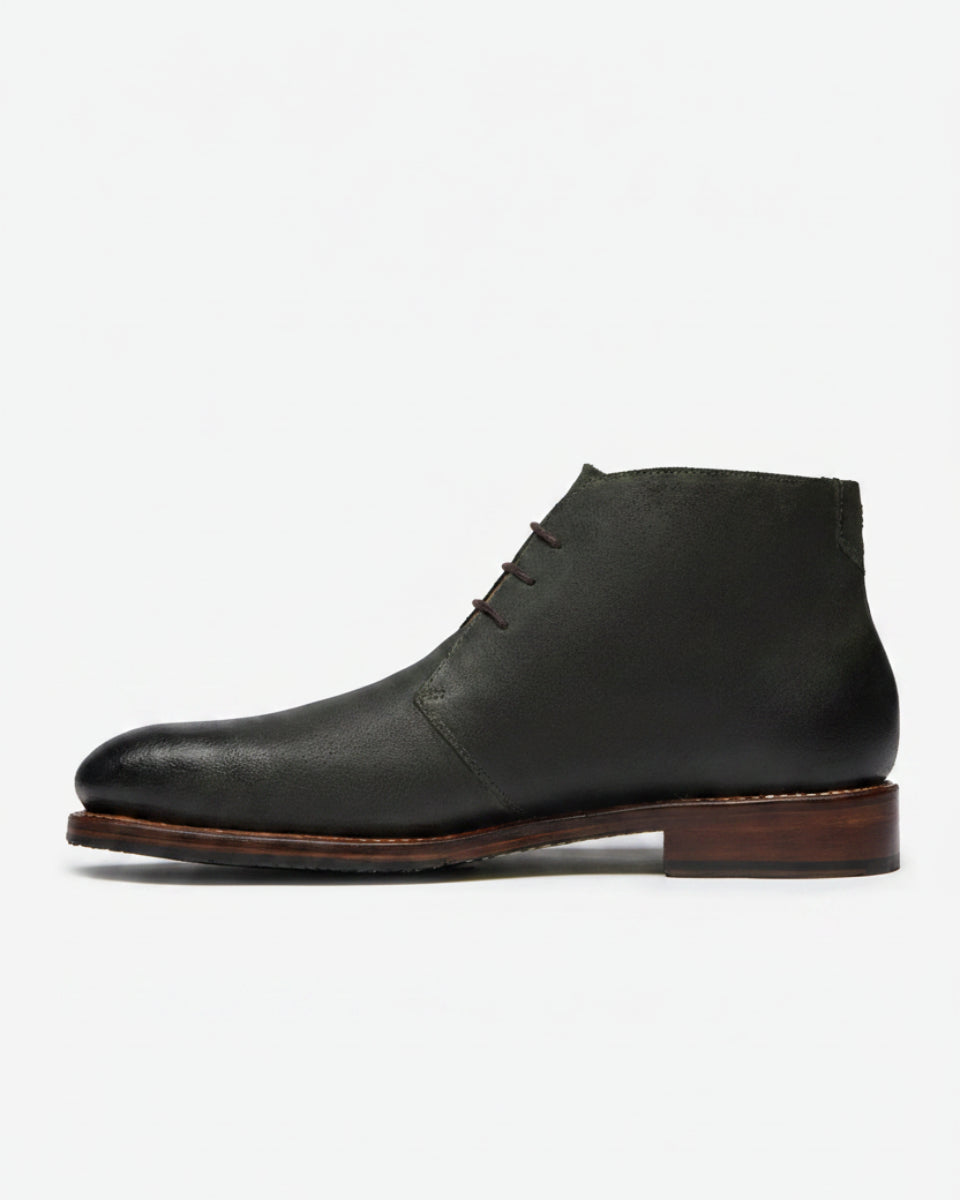Oliver Sweeney Oiled Suede Chukka Boots – Dark Green