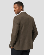 Charles Tyrwhitt Wool Textured Jacket - Mocha