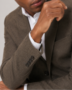 Charles Tyrwhitt Wool Textured Jacket - Mocha