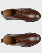 Oliver Sweeney Xixona Dark Tan/Grey – Pull-Up Calf Leather Moccasin Boots