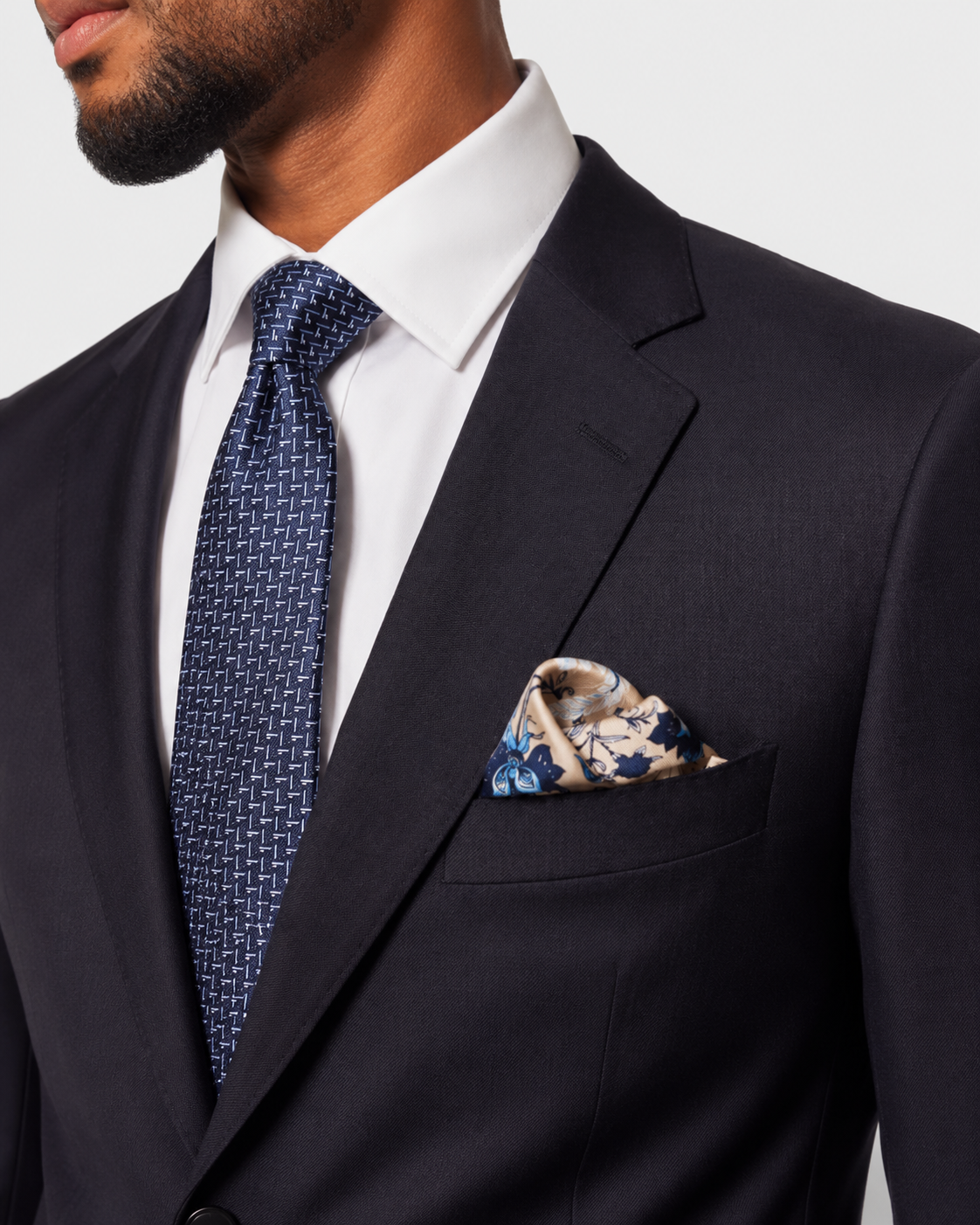 Hawes & Curtis Slim Fit Charcoal Twill Suit