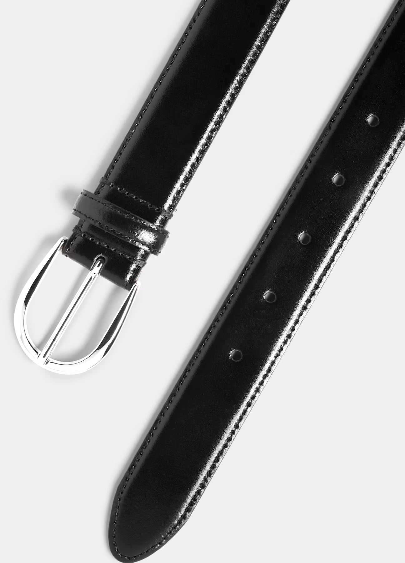 SUITSUPPLY Italian Cow Leather Belt - Black