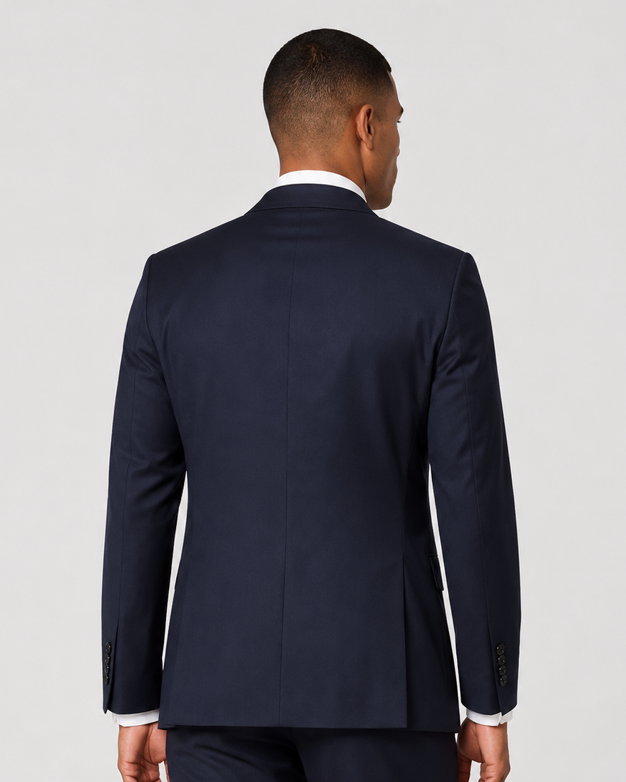 Hawes & Curtis Slim Fit Navy Birdseye Suit