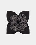 SUITSUPPLY Black Graphic Pocket Square - Pure Silk by Silk Pro, Italy