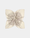 SUITSUPPLY Light Brown Graphic Pocket Square - Pure Silk by Silk Pro, Italy