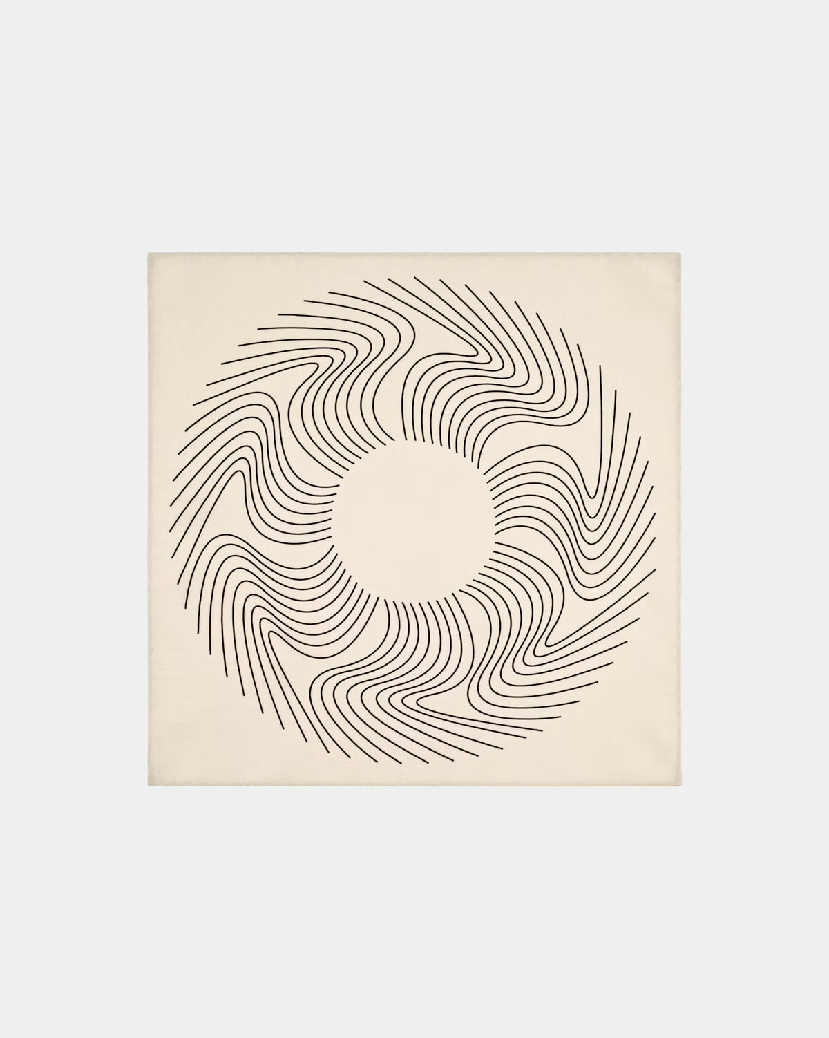SUITSUPPLY Light Brown Graphic Pocket Square - Pure Silk by Silk Pro, Italy