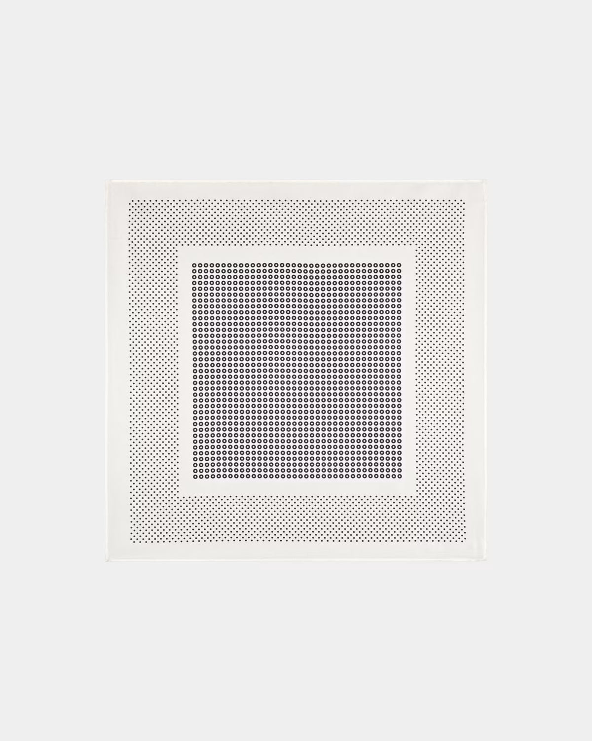 SUITSUPPLY White & Navy Dotted Pocket Square - Pure Silk by Silk Pro, Italy