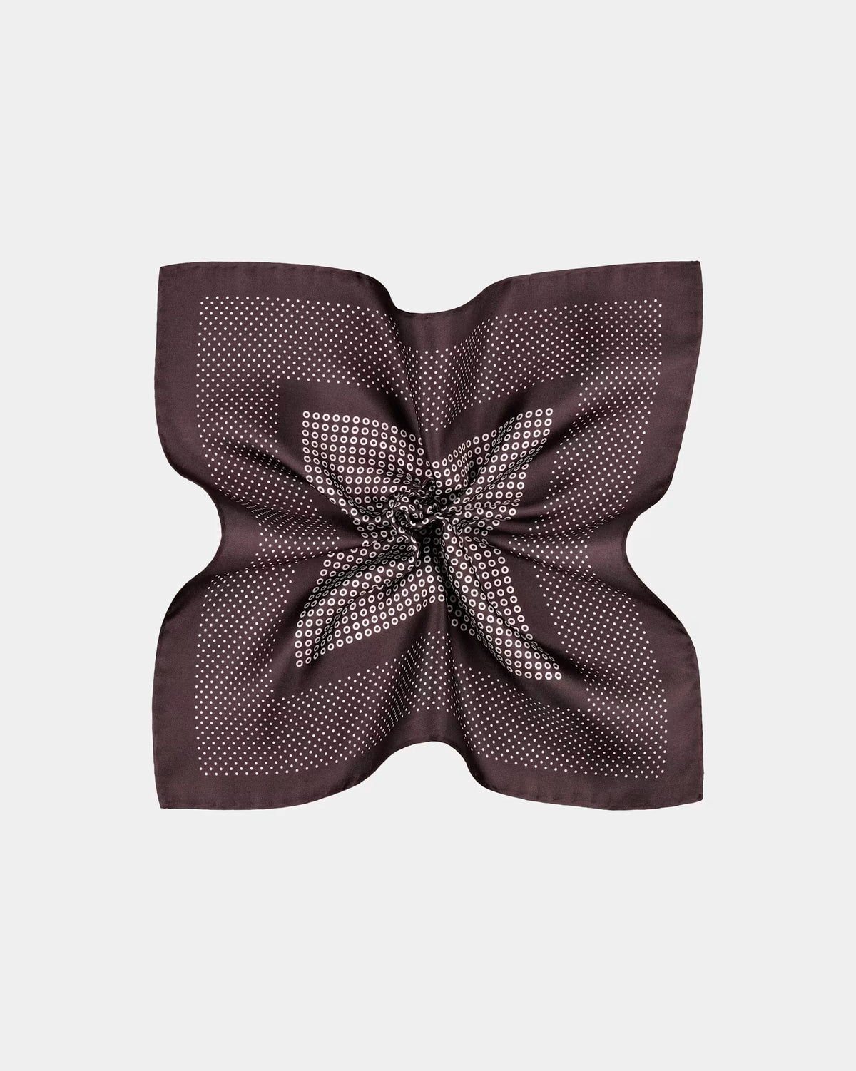 SUITSUPPLY Dark Red Dotted Pocket Square - Pure Silk by Silk Pro, Italy