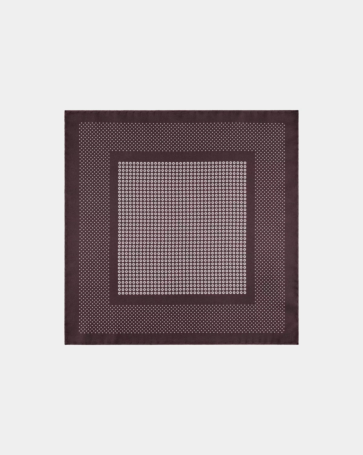 SUITSUPPLY Dark Red Dotted Pocket Square - Pure Silk by Silk Pro, Italy