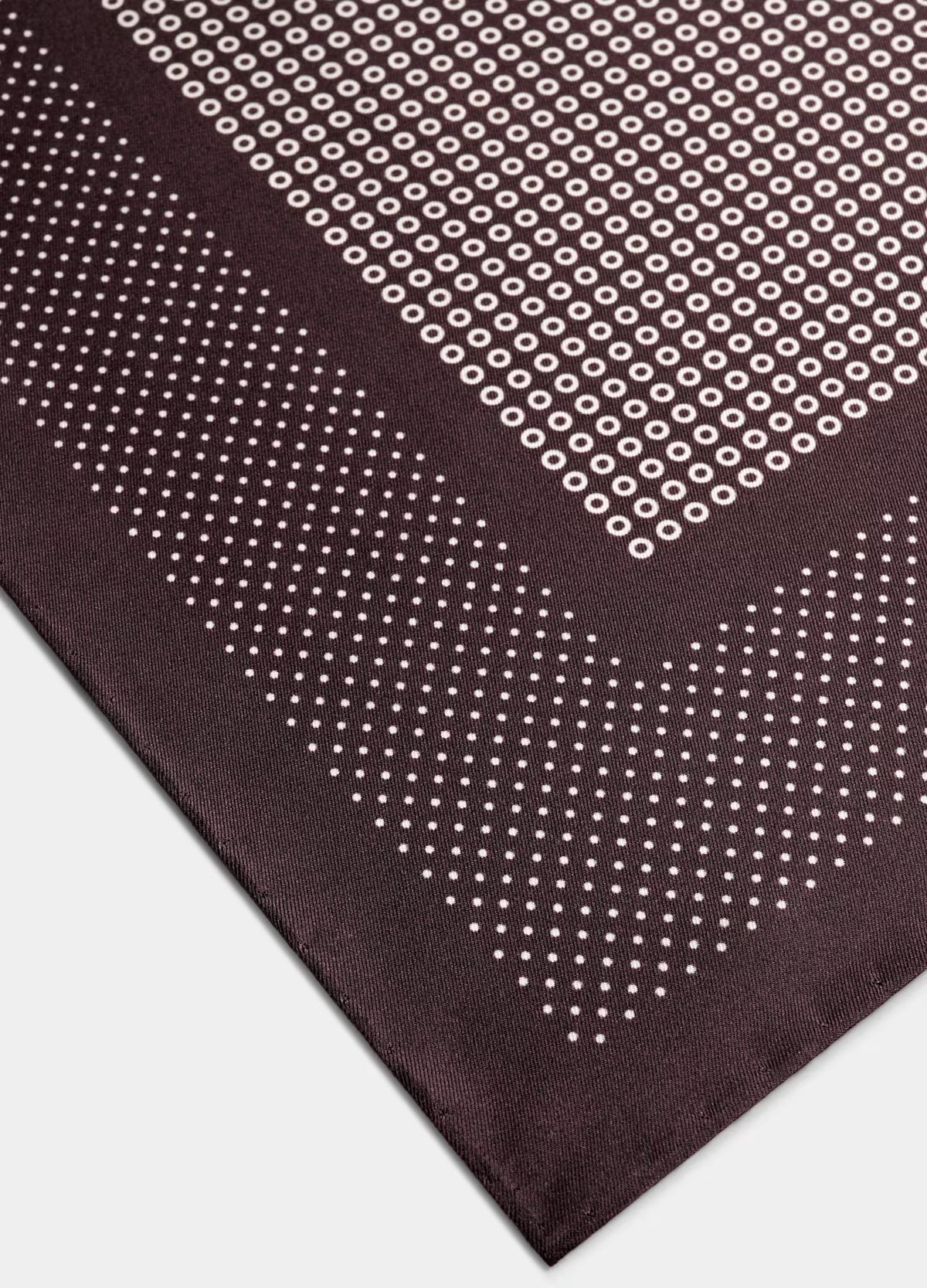 SUITSUPPLY Dark Red Dotted Pocket Square - Pure Silk by Silk Pro, Italy