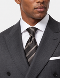 Hawes & Curtis Slim Fit Charcoal Shadow Stripe Suit