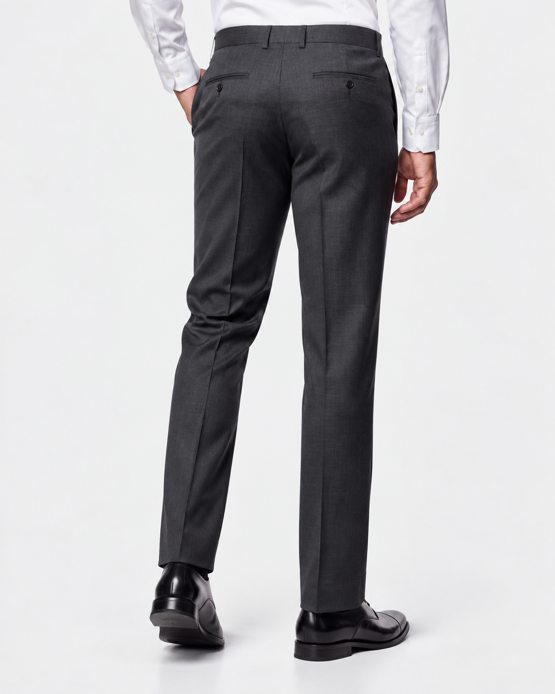 Hawes & Curtis Slim Fit Charcoal Shadow Stripe Suit