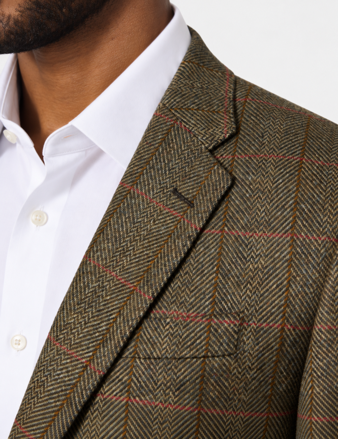 Hawes & Curtis Tailored Fit Green Check 1913 Blazer