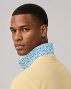 Hackett London Classic Fit Short Sleeve Swim Trim Polo - Pastel Yellow