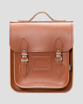 Zatchels Handmade Leather City Backpack - Chestnut