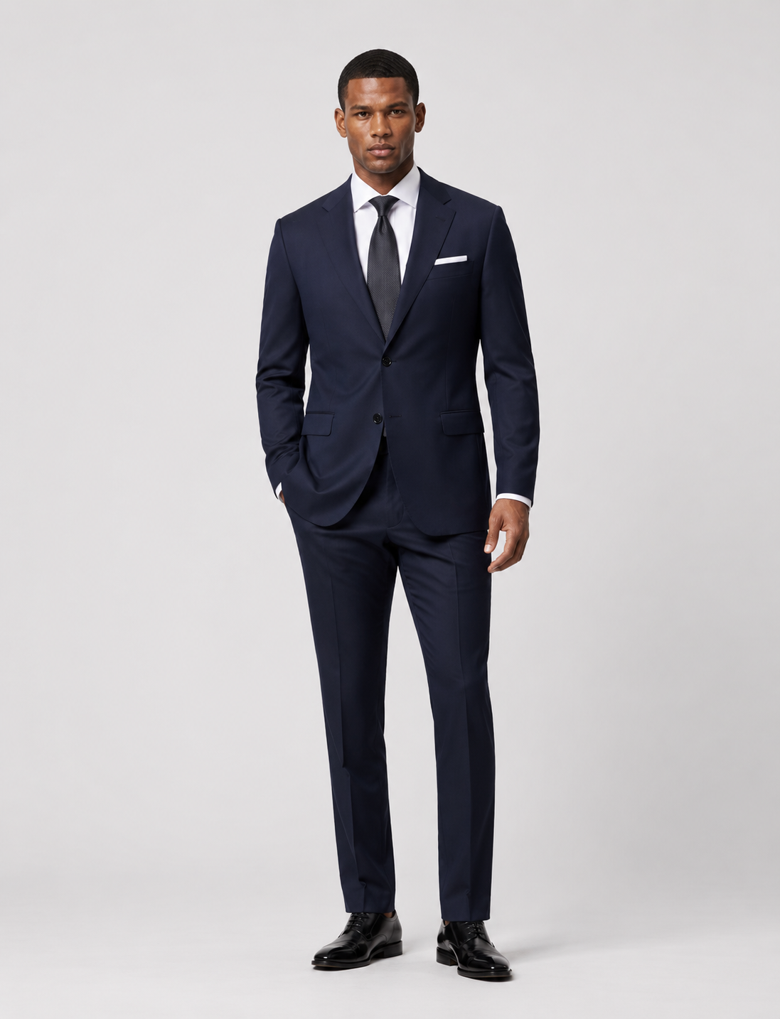 Hawes & Curtis Tailored Fit Navy Pinstripe 1913 Suit