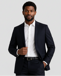Charles Tyrwhitt Italian Luxury Flannel Jacket - Navy