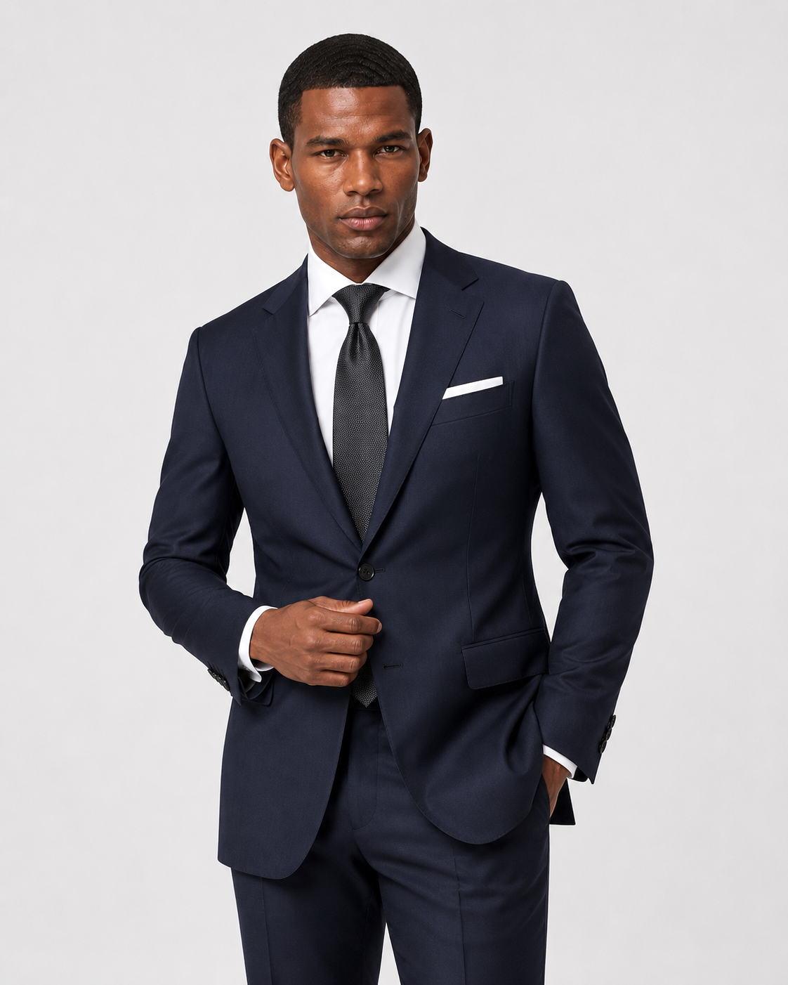 Hawes & Curtis Tailored Fit Navy Pinstripe 1913 Suit