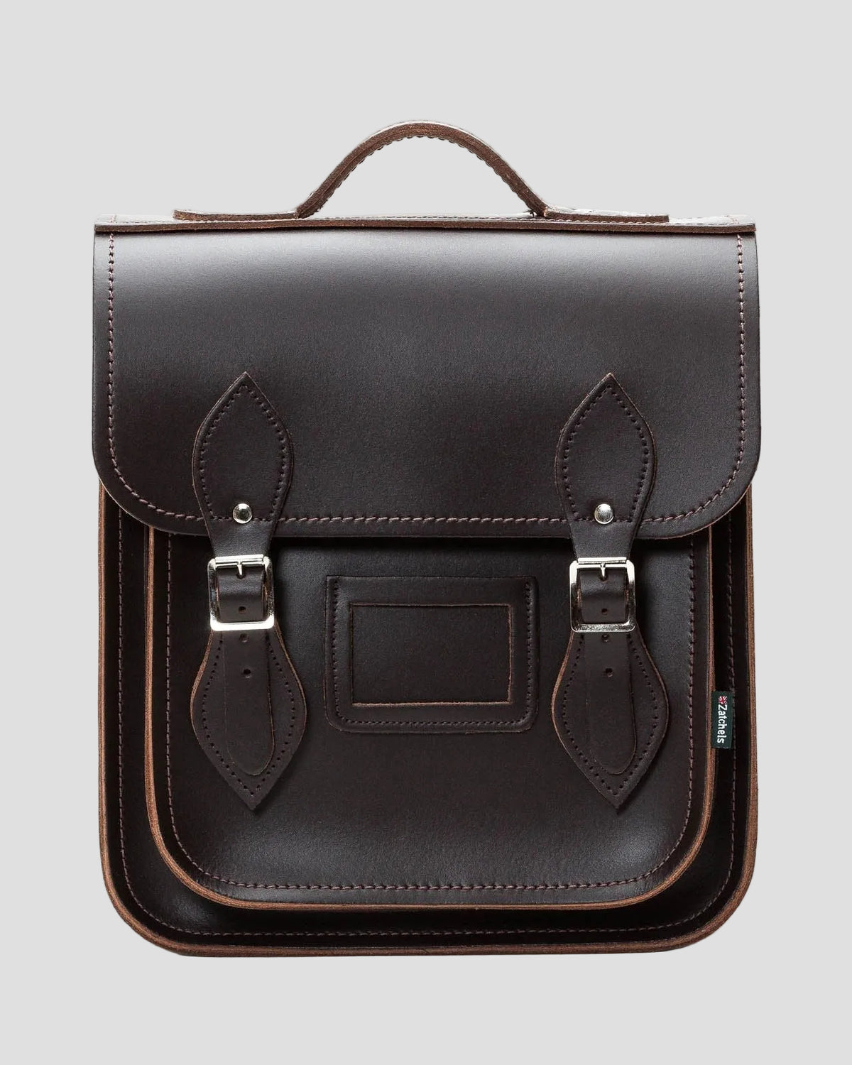 Zatchels Handmade Leather City Backpack - Brown