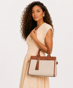 Aspinal of London Savannah Bag – Beach Stone Premium Pebble & Smooth Tan