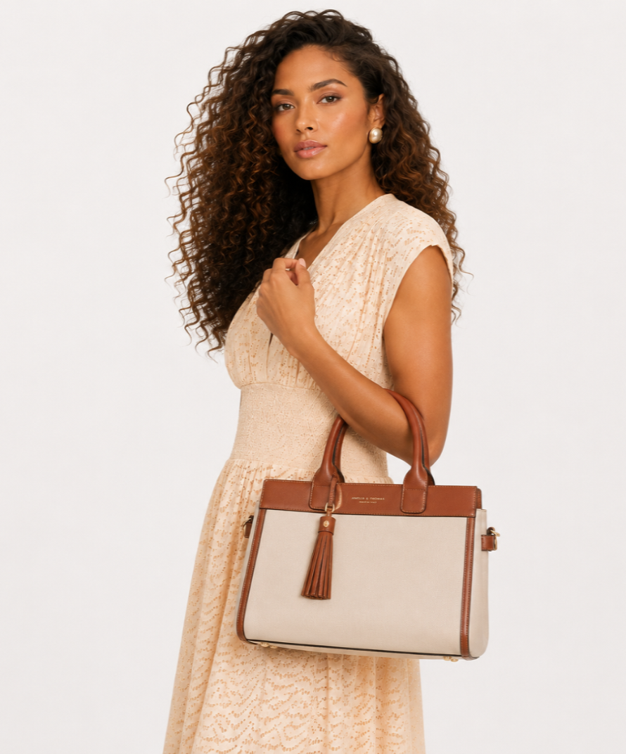 Aspinal of London Savannah Bag – Beach Stone Premium Pebble & Smooth Tan