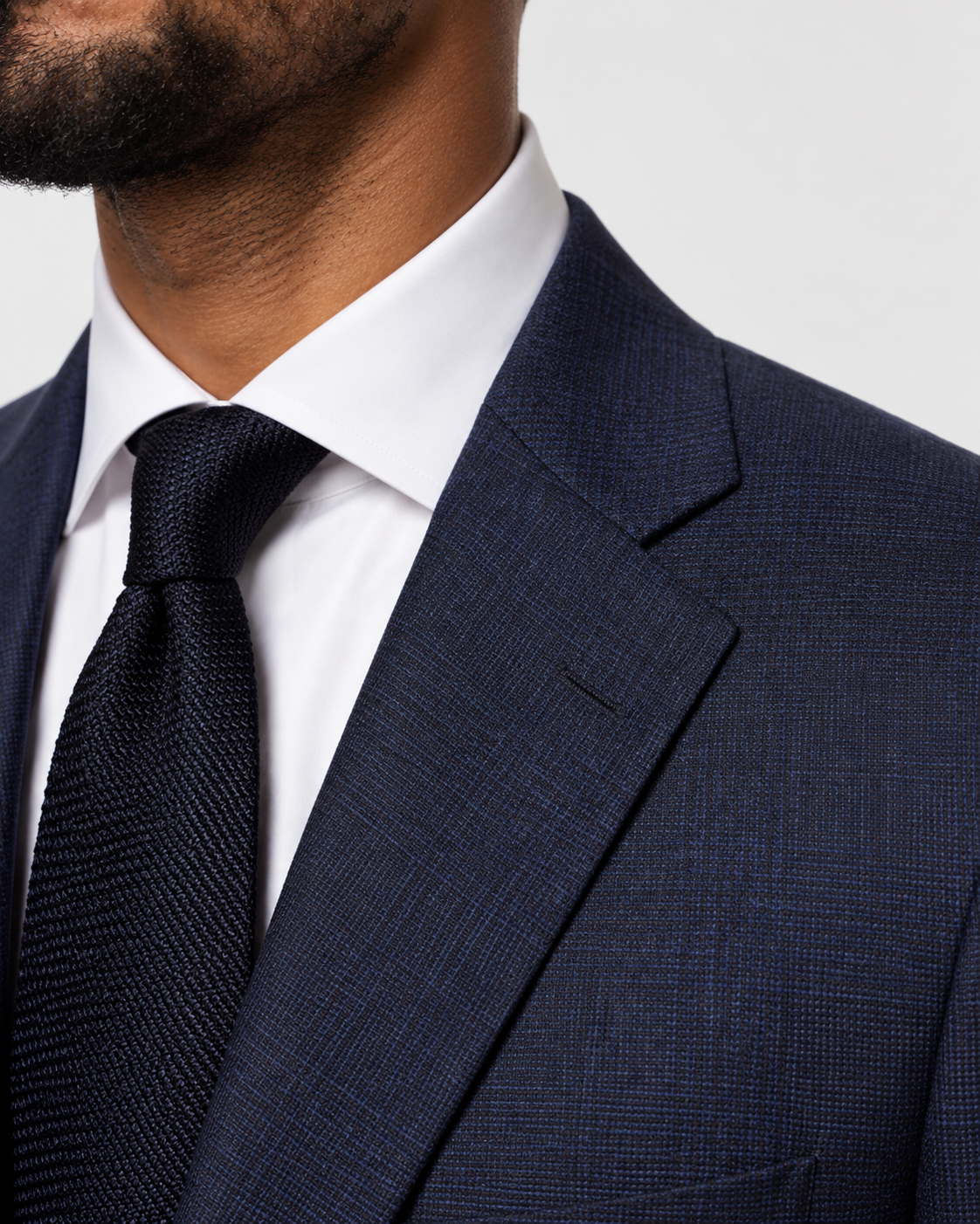 Charles Tyrwhitt Tailored Fit Dark Blue Check 1913 Suit