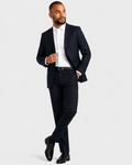 Charles Tyrwhitt Italian Luxury Flannel Suit - Navy