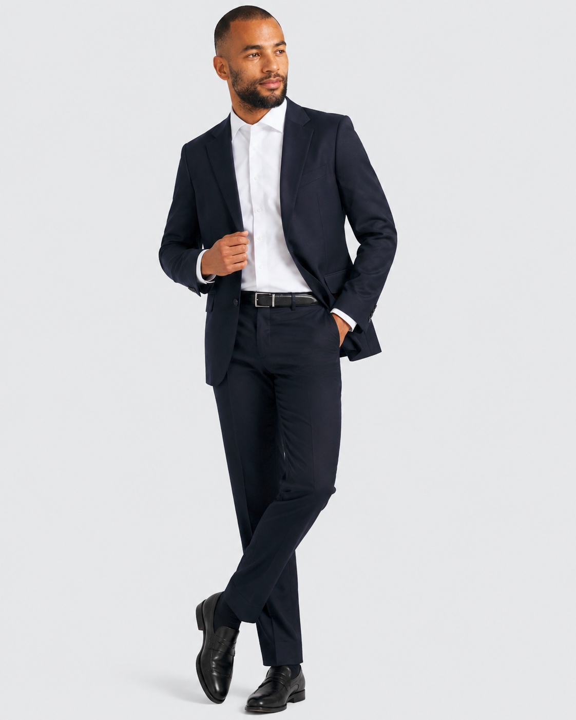 Charles Tyrwhitt Italian Luxury Flannel Suit - Navy