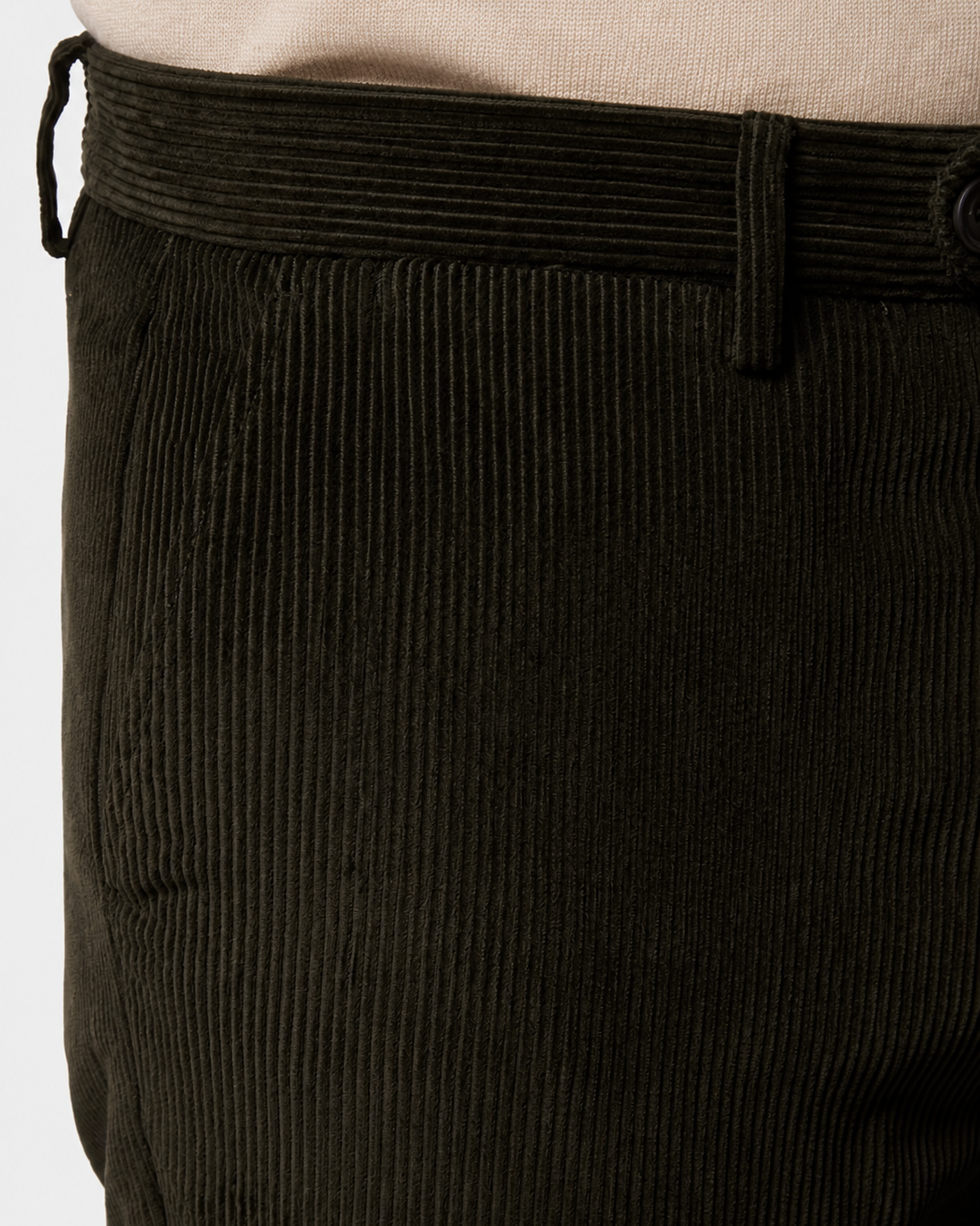 Hawes & Curtis Regular Fit Dark Green Corduroy Trousers