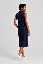 Polo Ralph Lauren Stretch-Cotton Sleeveless Polo Dress - Newport Navy