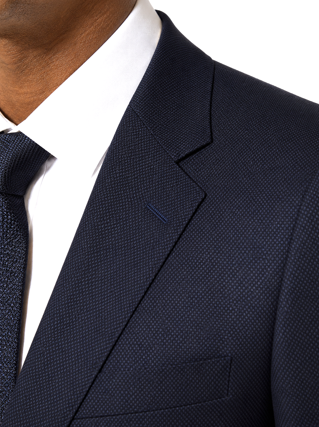 Hawes & Curtis Slim Fit Navy Birdseye Suit