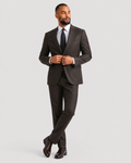 Charles Tyrwhitt Italian Luxury Flannel Suit - Mocha