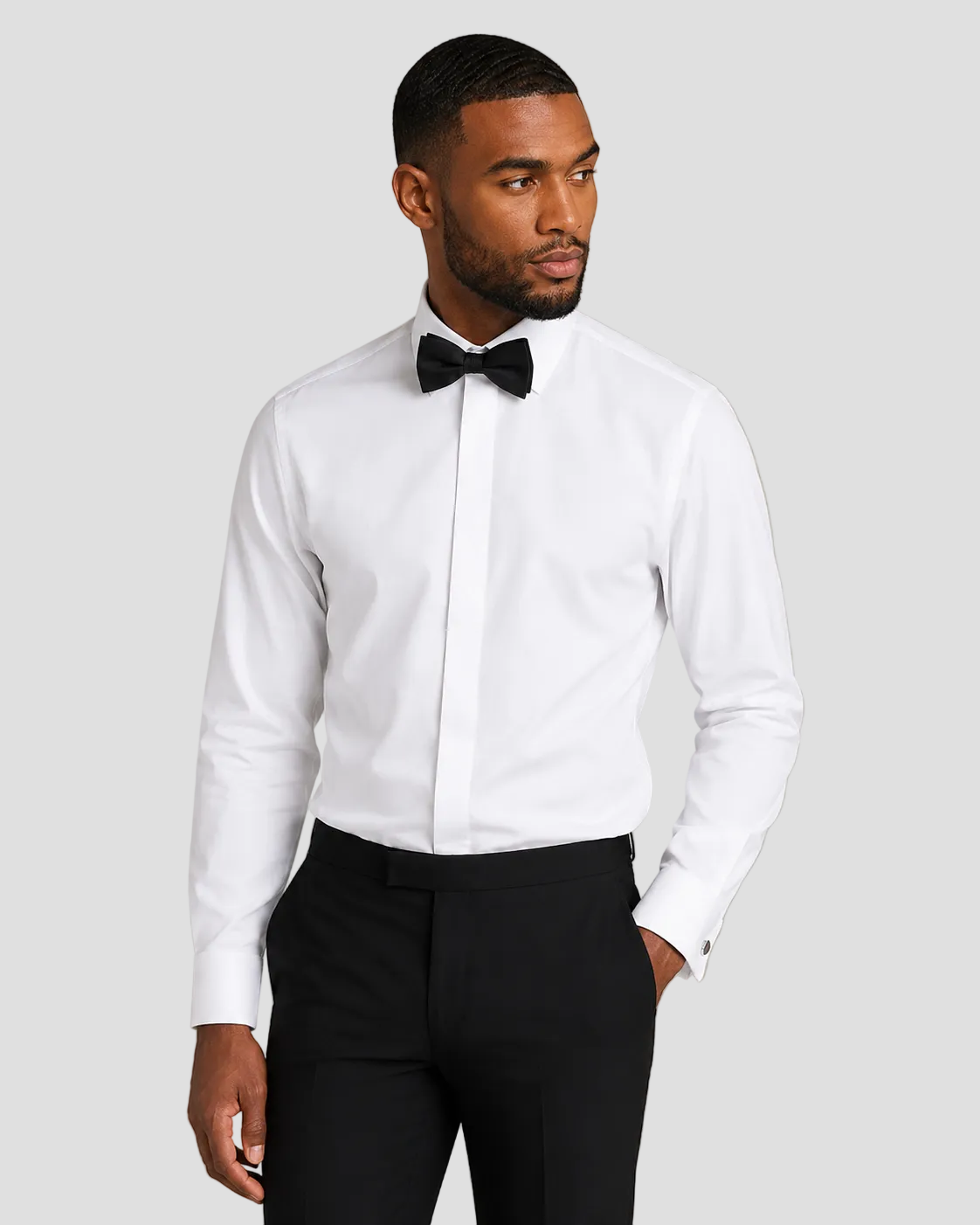 Charles Tyrwhitt Non-Iron Twill Evening Shirt - White