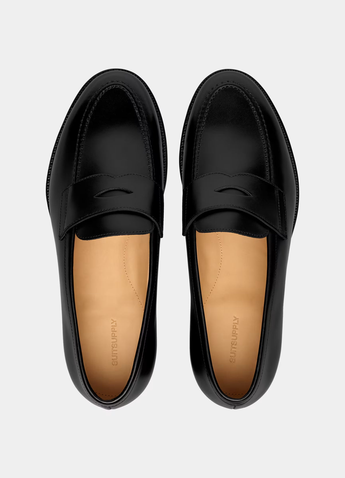 SUITSUPPLY Black Loafer – Italian Calf Leather