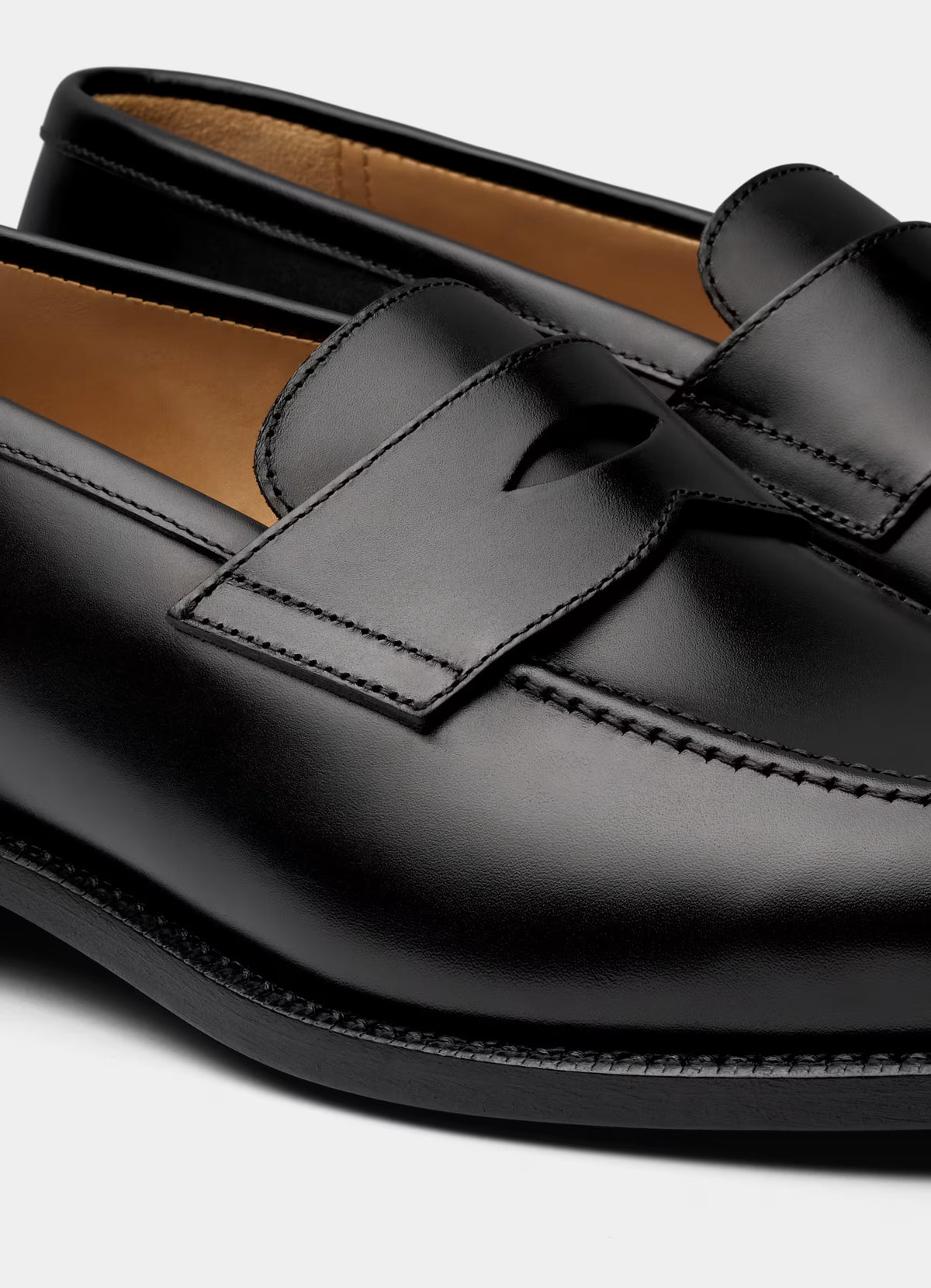 SUITSUPPLY Black Loafer – Italian Calf Leather
