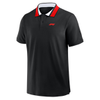 Formula 1 Classic Tipped Pique Polo - Black