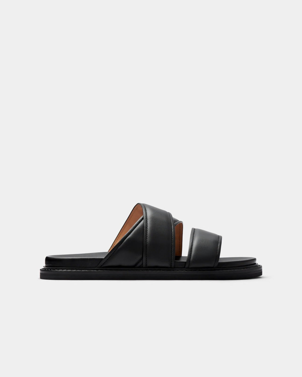 SUITSUPPLY Italian Calf Leather Slippers - Black