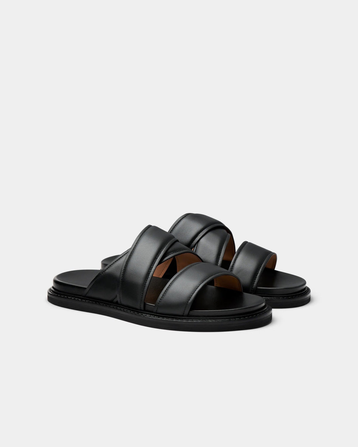 SUITSUPPLY Italian Calf Leather Slippers - Black