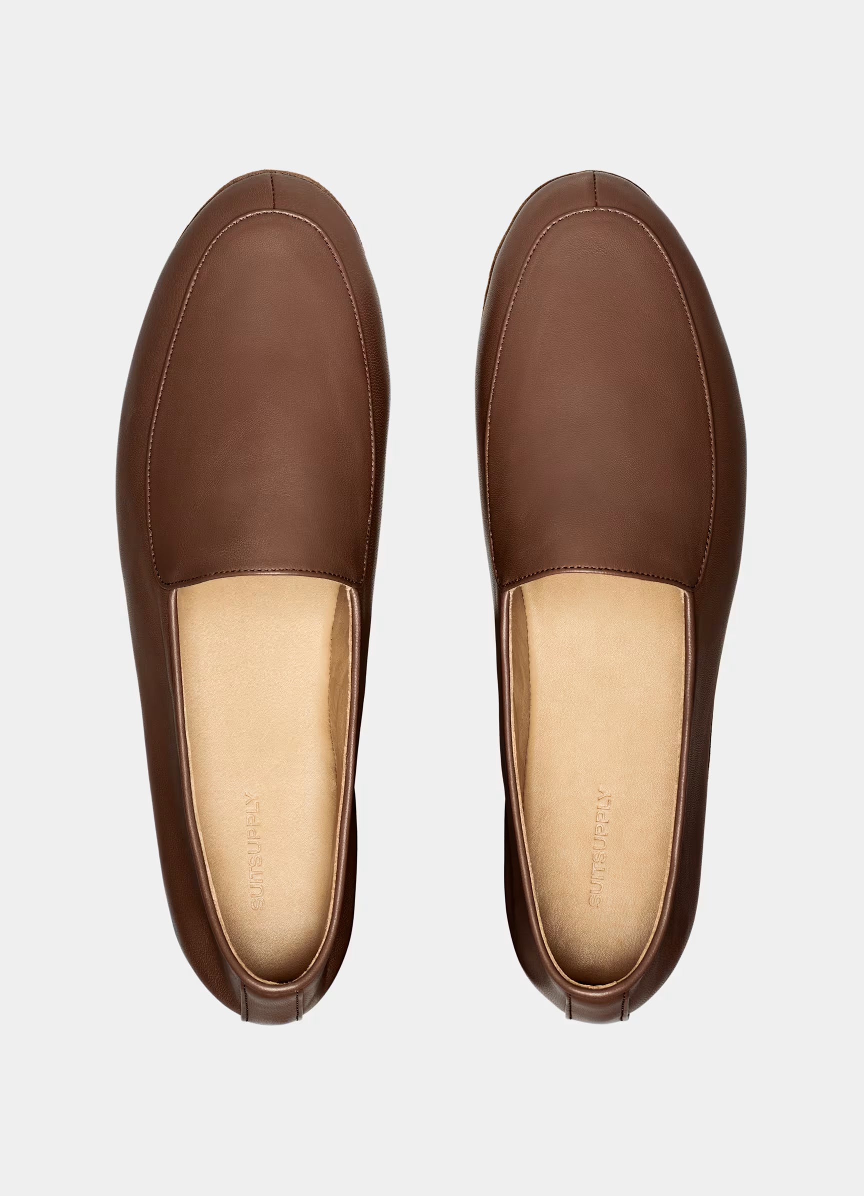 SUITSUPPLY Brown Loafer – Italian Calf Leather