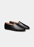 SUITSUPPLY Black Loafer – Italian Calf Leather - LuxxeCoast